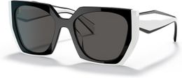 AAAA Gafas De Sol para Mujer Verano Estilo De Lujo Moda Gafas De Sol Deportivas Ciclismo Playa Protección UV PR15WS 54MM Talco Negro Gris Oscuro Gafas De Sol para Mujer