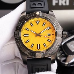 AAAAA BREIT 1884 Avenger Mechanical Watch 46 mm Blackbird Mens Fashion Tendencia impermeable Diseñador de negocios Diseñadores de diseñador de acero inoxidable Reloj de zafiro vidrio