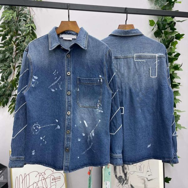 Aaaaa Denim veste pour hommes vestes designer veste de baseball mouche à la mode de mode brodé les chemises décontractées pour hommes