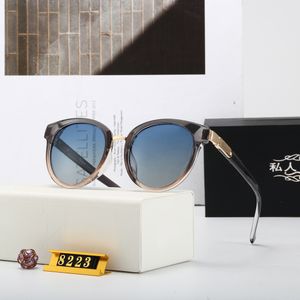 AAAAA Gafas de sol de diseñador Gafas de sol de lujo Gafas de sol masculinas vintage con parte superior plana Marca para hombres Sombras cuadradas negras UV400 Gafas de sol con gradiente para mujer Cool One Piece 8223