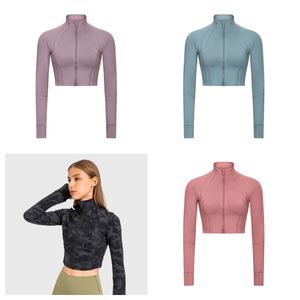 New Fashion Top Hot-selling Women's Full Zip Seamless Workout Jacket Running Yoga Slim Fit