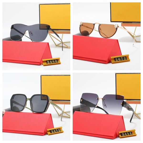 Nuevas gafas de sol de diseñador de moda, gafas clásicas, gafas de protección para la playa al aire libre, gafas de sol clásicas con caja