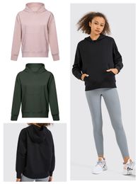 Sweat-shirt à capuche à manches longues pour femmes, nouveau Look haut tendance, décontracté, solide, léger, pull ample, avec poche