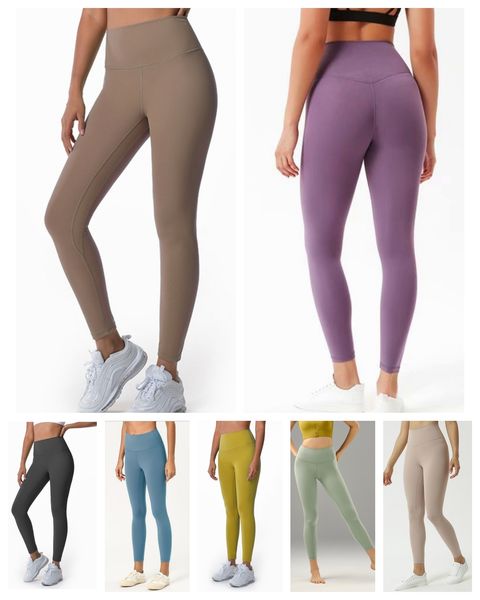 Leggings taille haute pour femmes, pantalon de Yoga amincissant, doux, contrôle du ventre, pour l'entraînement, la course, nouvelle collection