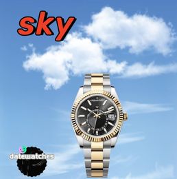 AAAAA Luxus-Herrenuhr, mechanisches Uhrwerk, Edelstahl-Zifferblatt, 42 mm, Doppelrotation, Datum, Saphirglas, wasserdicht, Montre De Luxe Fashion