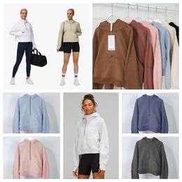 Scuba New Look Top Vente Chaude Femmes Surdimensionné Demi-Zip Up Sweatshirts À Manches Longues Pull À Capuche De Mode À La Mode Casual Automne Tops