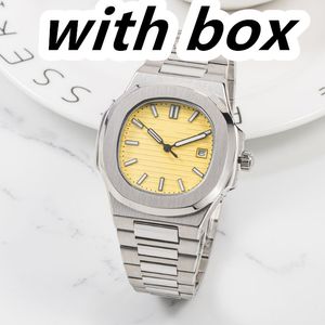 Aaaaa reloj para hombres relojes automáticos vestidos de dama de acero inoxidable de acero inoxidable relojes impermeables luminosos estilo para parejas para relojes de pulsera Montre de luxe