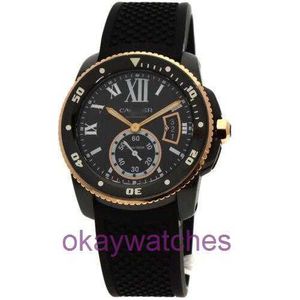 Aaacratre Designer High Quality Automatics Watchs Calibre Diving Watch W2CA0004 Watch pour hommes en caoutchouc en acier inoxydable avec boîte d'origine