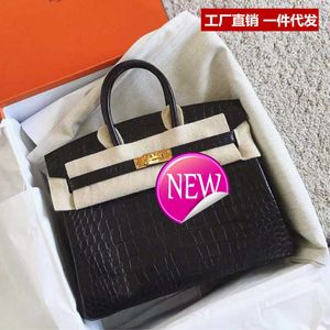 Totas de diseñador de Aabirdkin Bag Mackendalen Alligator Patrón que cubre el bolso de cuero de vaca para mujeres 6TSQ