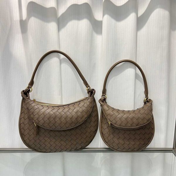 AAbottegasvenetgas Gemelli sac tissé en cuir véritable nouvelle mode Nicole Kidman sac paresseux double sac célébrité style une épaule sous les bras sac femme