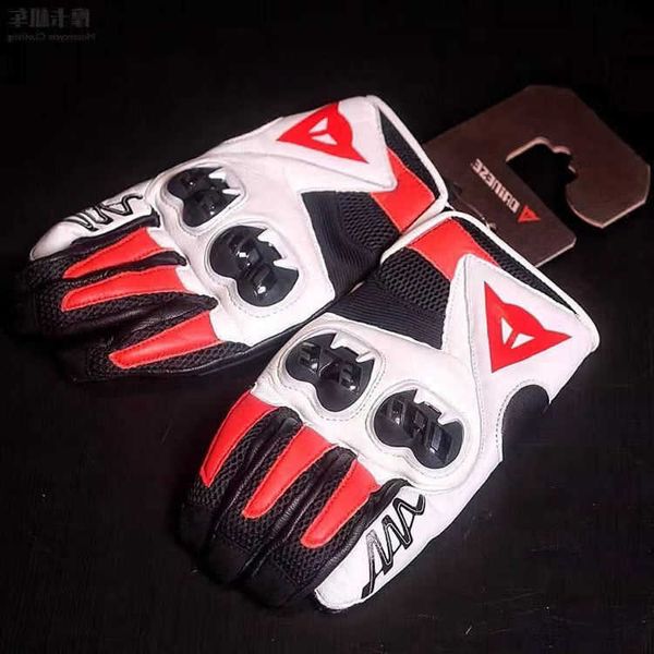 Aagv Guantes Guantes de montar de fibra de carbono Agv Cuero de carreras de motocicletas de alta resistencia Caballero anticaída Comodidad para hombres y mujeres en todas las estaciones de verano C2b6