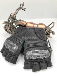Aagv Gloves Nouveaux gants d'équitation en fibre de carbone Agv en cuir de course de moto robuste anti-chute imperméable confortable pour hommes et femmes en été Yqmy