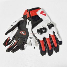 Aagv Gloves Nouveaux gants d'équitation en fibre de carbone Agv robustes en cuir de course de moto anti-chute imperméables confortables pour hommes et femmes en été 3ycd