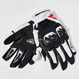 Aagv Gloves Nouveaux gants d'équitation en fibre de carbone Agv robustes en cuir de course de moto anti-chute imperméables confortables pour hommes et femmes en été 22ob
