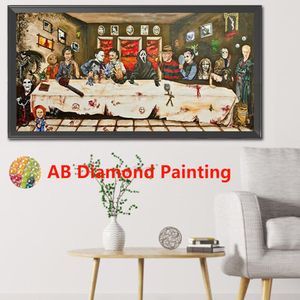 AB 5D Diy Diamant Peinture Horreur Film Icônes Ancienne Égyptienne Image Mosaïque Point De Croix Kits Art Décoration de La Maison Wall Sticker