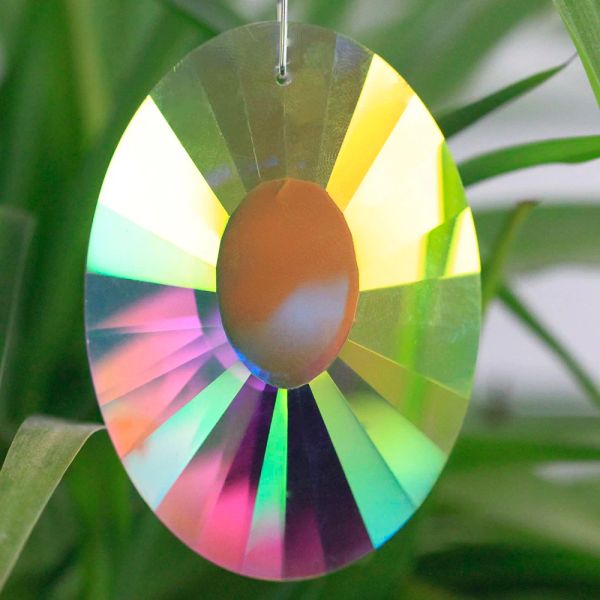 AB couleur 38 mm / 50 mm 1 morceau cristal prisme Drop partie Feng Shui Glass Pendant pour la lampe Décorations de mariage Chandelier
