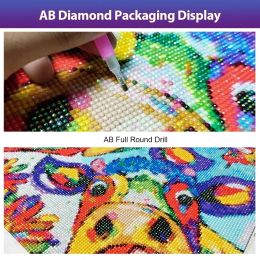 AB Diamond Painting Landscapes de la ciudad Píxeles Arte de la imagen Cross Stitch Kit Full Diamond Bordado Mosaico Drinestone Arte Decoración del hogar