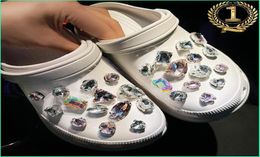 AB Fancy Diamond Charms Designer Bling Rhingestone Shoe Decoration Charm For Jibs s Kids Boys Women Girls Girls Gifts5510371