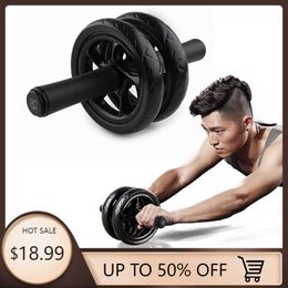 Ab Rollers 2023 Nieuwe Ab Slide Geen Lawaai Abdominale Wiel Ab Roller Stretch Trainer Voor Arm Taille Been Oefening Gym Fitness apparatuur HKD230718