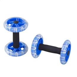 Ab Rollers AB Wheel Entraîneur musculaire à quatre roues Bandes de résistance abdominales Gym Bras Taille Jambe Entraînement Fitness Exercice 231214