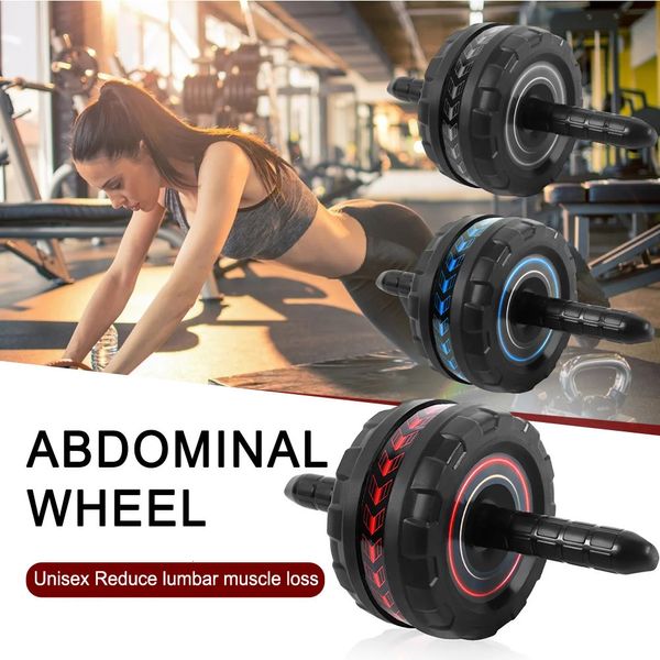 Ab Rollers Rodillo de ejercicio abdominal con estera Rueda de fitness abdominal Antideslizante Equipo de ejercicio de fitness interior 231201