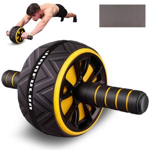 Ab Rollers Abdominale Roller Oefening Wiel Fitnessapparatuur Mute Roller Voor Armen Rug Buik Core Trainer Lichaamsvorm Met Gratis Knie Pad 230605