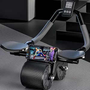 Ab Rollers Buikwiel met Timer Veilig Stil Multifunctionele Spierstretchroller Duurzame Oefening Trainingshulpmiddelen 231202