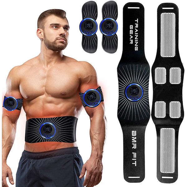 Ab Rollers Abs Stimulator Spiertoner Stimulerende riem Abdominaal trainingsapparaat USB Oplaadbaar Draadloos Fitness Workout Equiment 230605