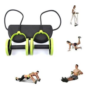 Ab Rollers Ejercicio de rueda abdominal multifuncional con banda de resistencia Estera de rodilla Cintura Tren de adelgazamiento Gimnasio en casa Entrenador de piernas y brazos 231202