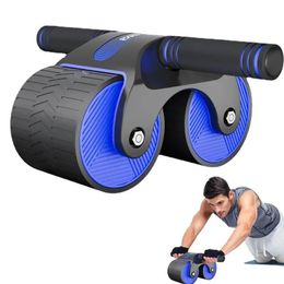 Ab Rollers Rouleau de roue Rebond automatique Ventre Muet Exerciseur abdominal Bras Muscles Bodybuilding Home Gym Équipement de fitness 231202