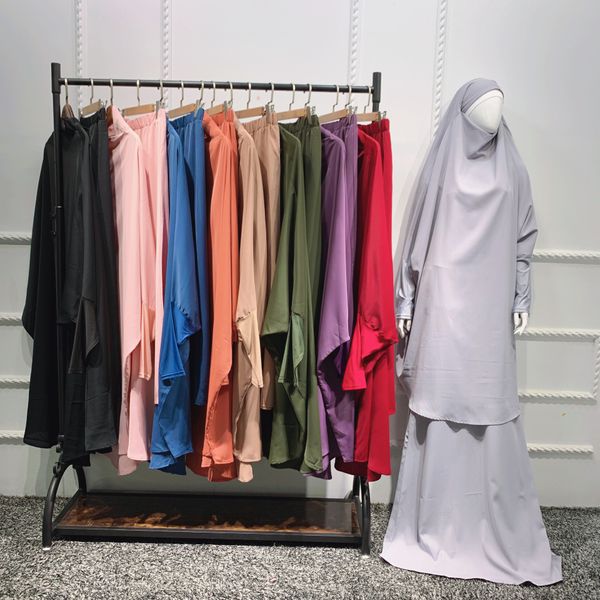 Abaya Femme Longue Robe Musulmane Femme Islam Vêtements Ethniques Femme Abayas Robes Ramadan Eid Prière Vêtements Jilbab Niqab Hijab Khimar Robe Djellaba Burka Kaftan