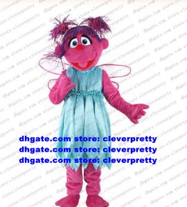 Abby Cadabby Sesamstraat Abby Elmo Mascot Kostuum Volwassen Stripfiguur Outfit Pak Muzikale Pantomime Festival Viering CX2044