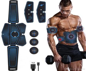 Entrenador de estimulador de músculos abdominales EMS Abs, equipo de entrenamiento, electroestimulador de músculos, ejercicio de tóner en el gimnasio en casa8786236