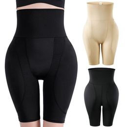 Pantalons abdominaux femmes Shapers taille haute fesses et hanches corsets avec coussinets d'insertion faux cul bout à bout pantalon post-partum corps Shapi257l