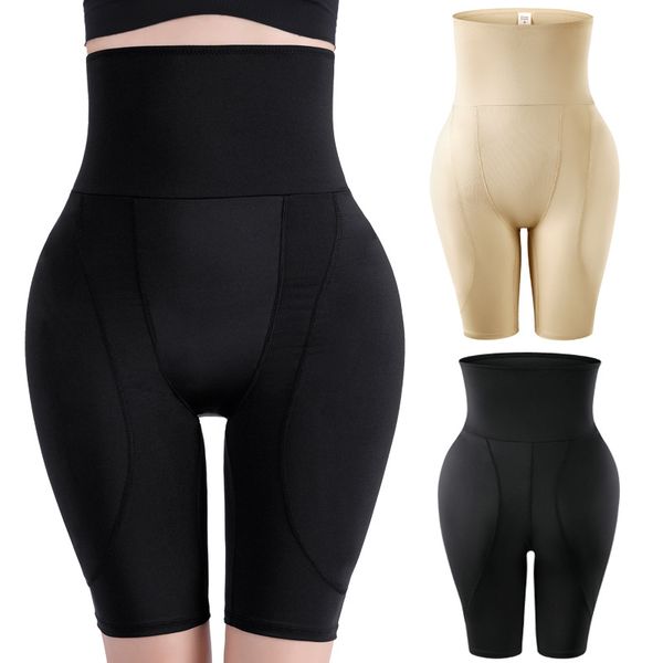 Pantalons abdominaux femmes Shapers taille haute fesses et hanches corsets avec coussinets d'insertion faux cul pantalon de levage des fesses post-partum corps façonnant les sous-vêtements