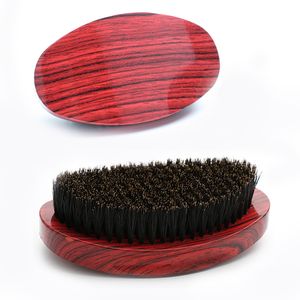 Abeis 360 Wave Brush Wooden Handle Mustache Brush Natural Boar Bristle Beard For Men
