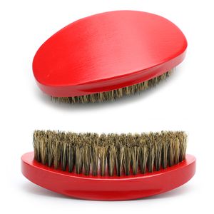Abeis – brosse ondulée 360 en bois de palmier, outil de toilettage pour soins de la barbe, brosses incurvées pour hommes noirs