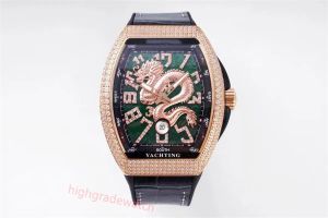 ABF V45 28800 ETA2824 Movement Full Star Face Watch Hand met veelkleurige Emery High Frequency Amplitude Designer Watches