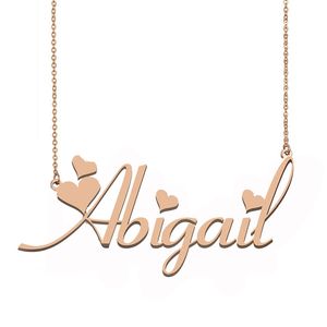 Abigail naam ketting hanger voor vrouwen meisjes