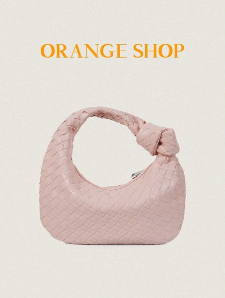 Abottegasventas Sac fourre-tout design Mini Jodie Candy Sac noué Type Sac Femme Tissé Oxhorn Sac Dumplings Sac Cloud Femme Sac à main