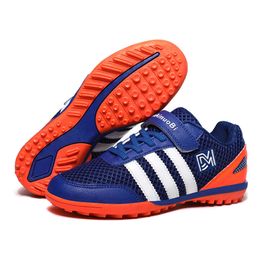 Pâte abrasive Mandarin Duck Football Boot Long Nails tf Nails courts hommes à fond plat et femmes Adulte Children's Game Training Spiked Sneakers