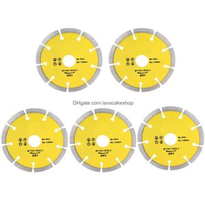 Schurende vellen 5 -stcs zaagbladen diamant gegolfd keramische snijschijf houtbewerking snijgereedschap 115 mm drop levering kantoor school b dhxcz