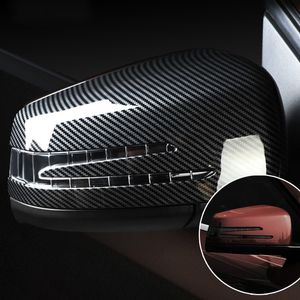ABS 2 piezas por lote cubierta de espejo retrovisor pegatinas calcomanía estilo de coche para Mercedes Clase A 2013-2018 GLA 2015-2018 CLA 2014-2018253e