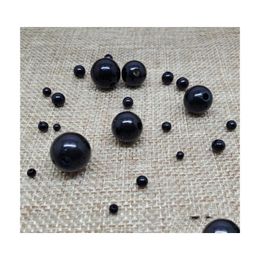 Abs 320 mm Abs Color negro Perlas de imitación Perlas Redondas Acrílico para hacer joyas Collar Pulsera DIY Venta al por mayor 2064 Q2 Drop Deliver Dhe78