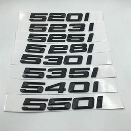 ABS 520i 523i 525i 528i 530i 535i 540i 550i Kofferdeksel Achter Emblemen Badge Zwarte Letters Voor BMW 5-serie E60 E61 F11 Emblem264l