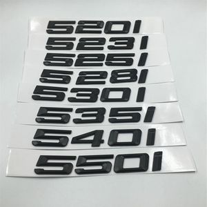 ABS 520i 523i 525i 528i 530i 535i 540i 550i Kofferdeksel Achter Emblemen Badge Zwarte Letters Voor BMW 5-serie E60 E61 F11 Emblem288d