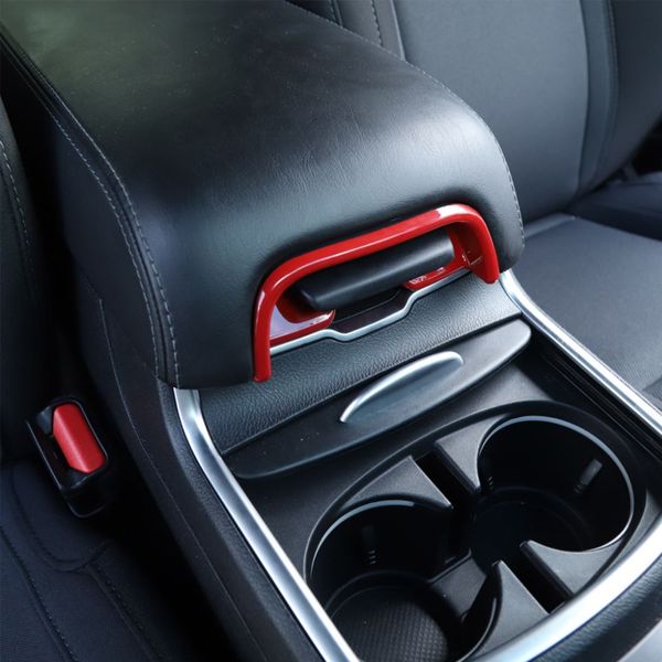 Couvercle de commutateur de boîte d'accoudoir ABS, lunette de garniture pour Dodge Charger 11, accessoires d'intérieur Red210L