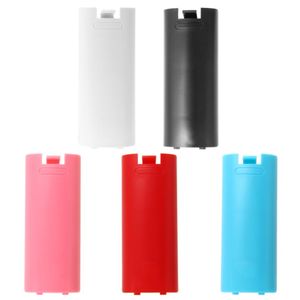 Couverture de porte arrière de boîtier de coque de batterie ABS pour manette sans fil à distance Wii