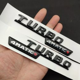 ABS Black 3D Letters For Car Fender Badge Turbo 4Matic Emblem Logo Mercedes Benz E53 AMG W213 W212 Trunk Stickers Accessoires