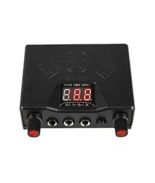 Mini alimentation de tatouage noire ABS, double alimentation numérique réglable LCD pour Machines à tatouer TPS 0320303332704270326